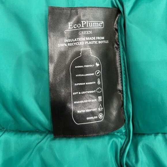 NEW Bernardo Women Quilted Puffer Winter Jacket Coat Size S Green - Picture 10 of 10